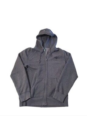 Roots Canada Adult Charcoal Gray Full Zip Hoodie Sweatshirt Small